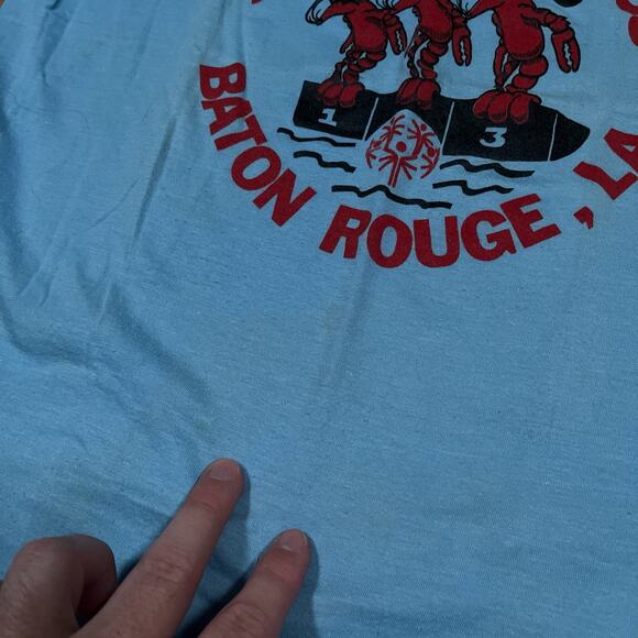 Vintage Screen Stars Special Olympics Aquatics Volunteer Single Stitch T-Shirt - Picture 9 of 9